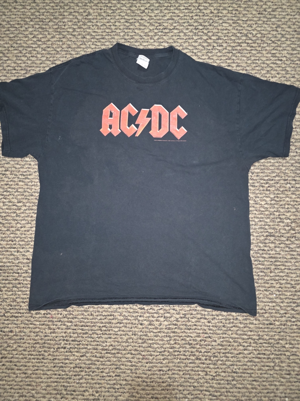AC/DC Black Graphic Band Tee - Men's Crew Neck Shirt